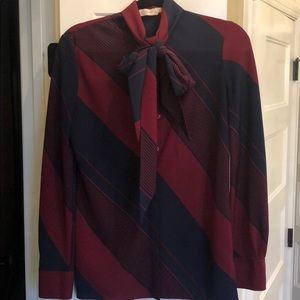 Tory Burch 4 button up with bow 4